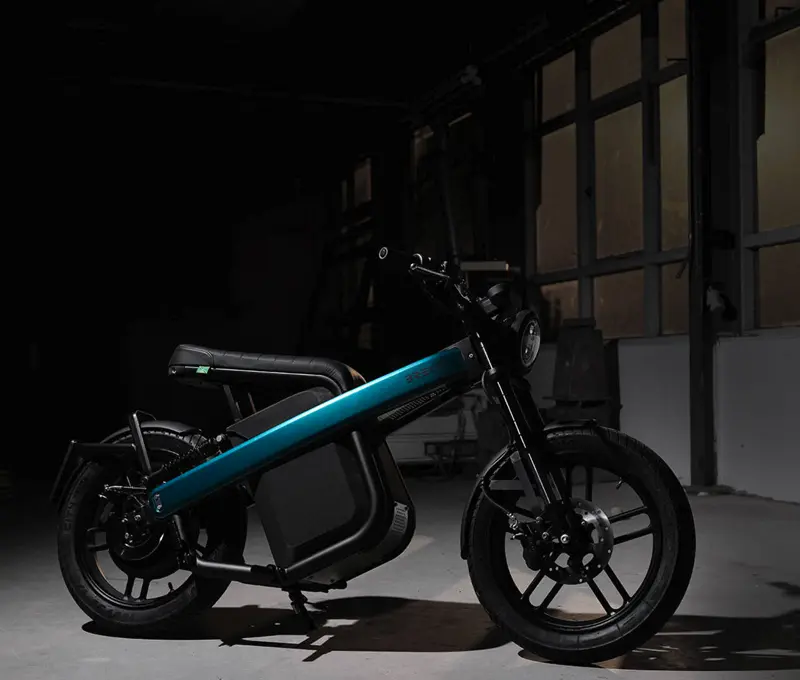 Brekr Model B Electric Moped Blue