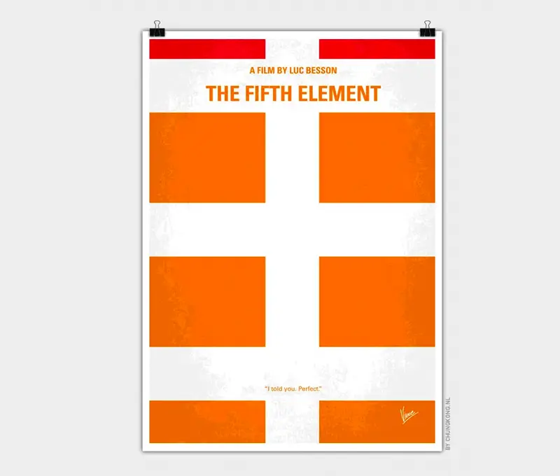 Minimalist movie posters the fifth element