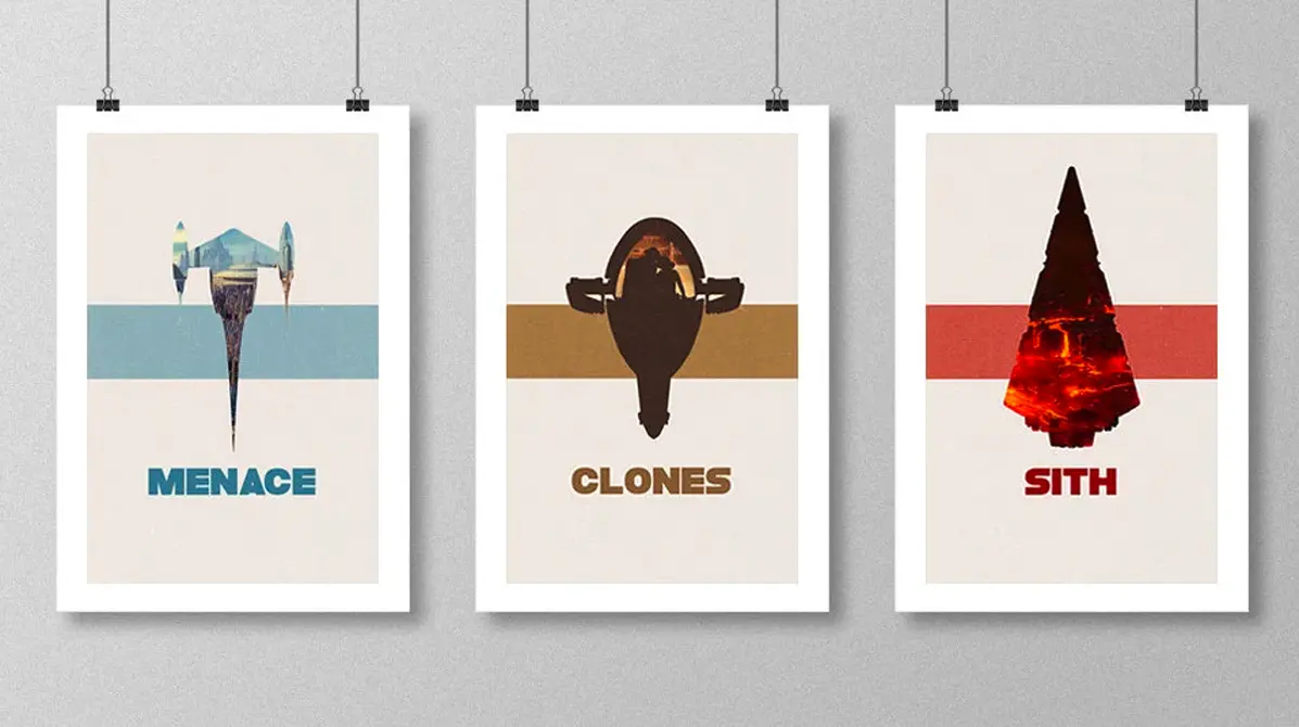 Minimalist Star Wars Movie Poster