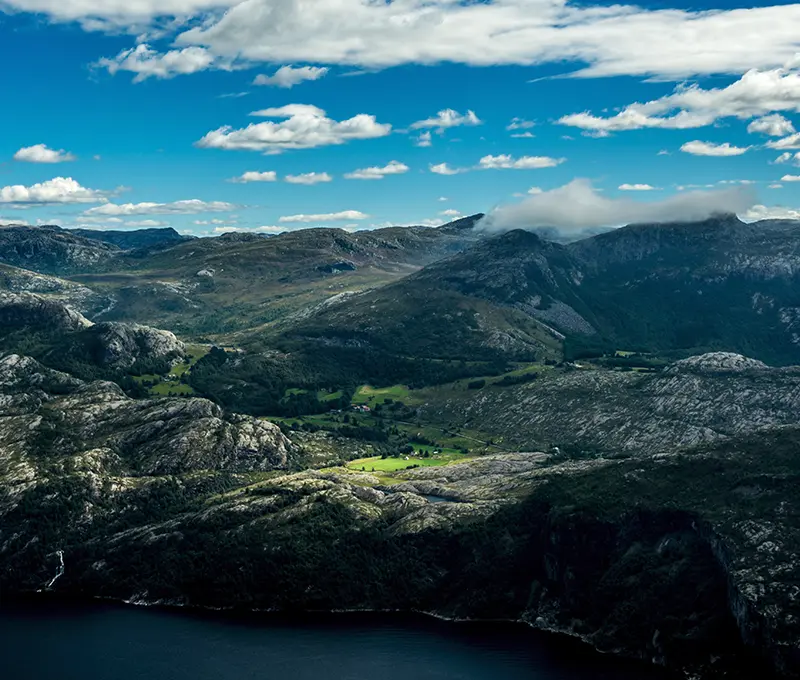 View from The Preikestolen