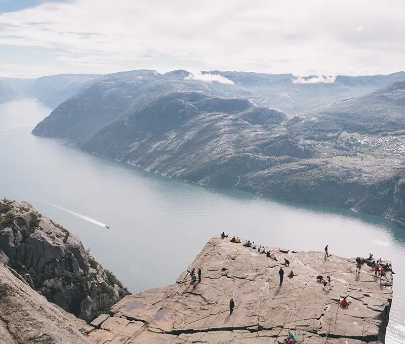 The Preikestolen, top view