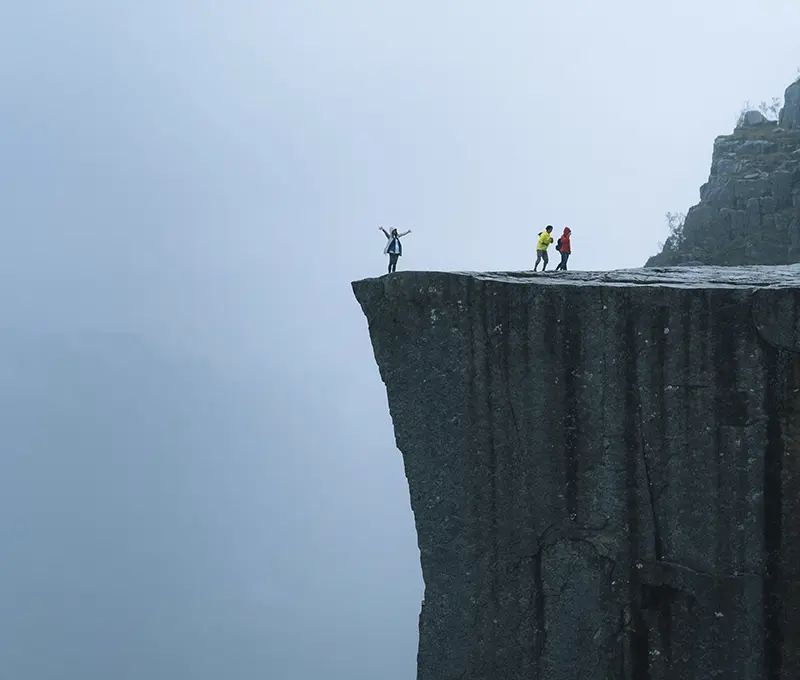 The Preikestolen in Norway