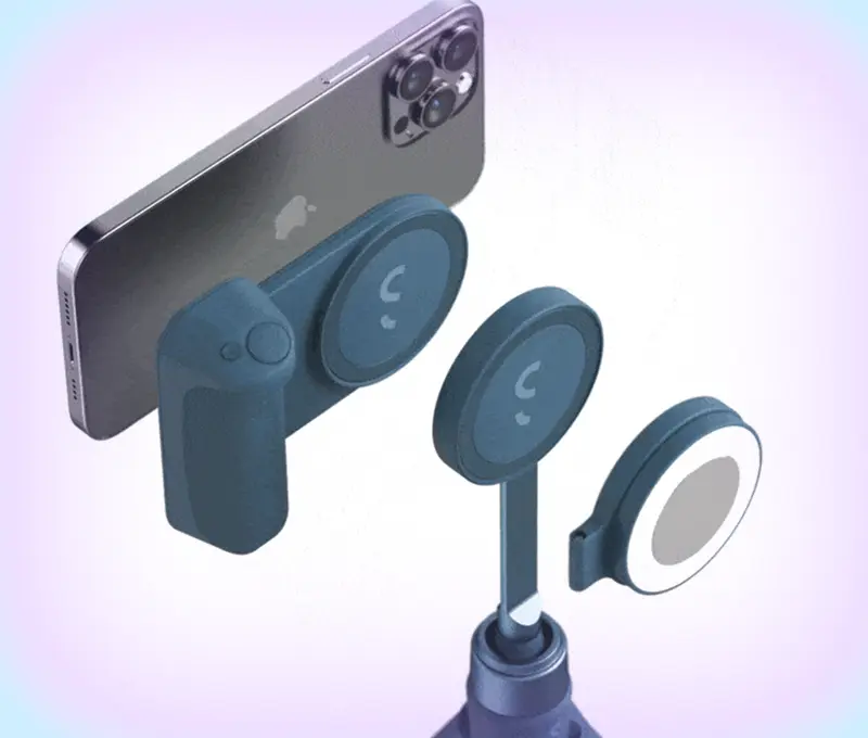 SnapGrip Magnetic Snap-on Camera Grip+Battery for your phone